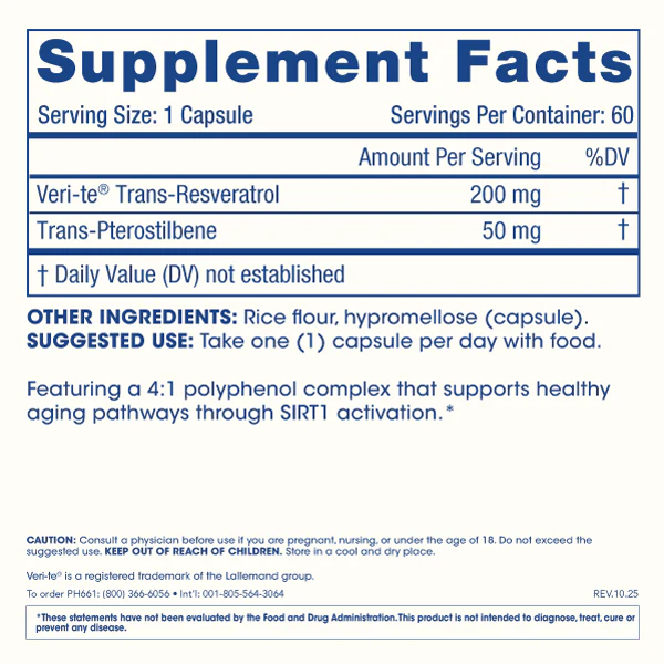 Sirtuin 1 Activator - 60 capsules - Image 2